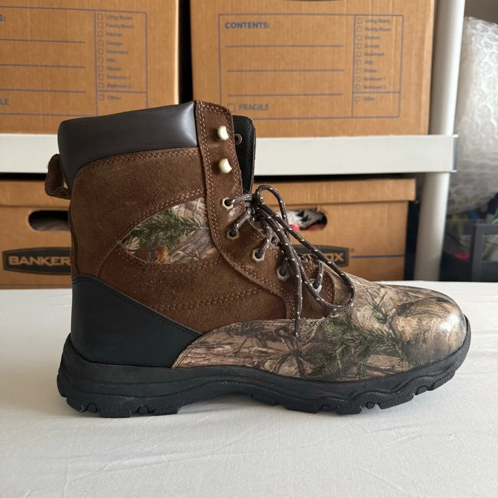 Herman Survivors Leather Camo Water Resistant Hunting 800g Work Boots Mens‎ 12W